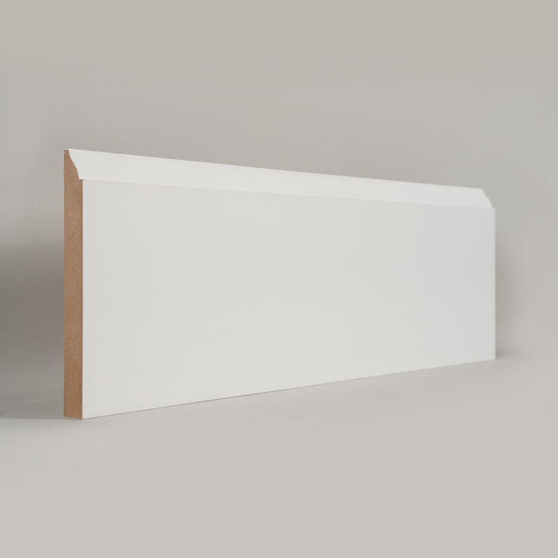 MDF Skirting Board (Filler-Primed at Pearl White)3/5' x 5 1/4'