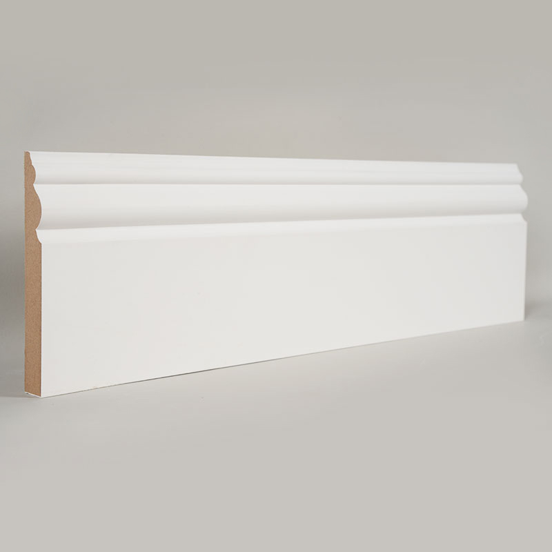 MDF Skirting Board (Filler-Primed at Pearl White)3/5