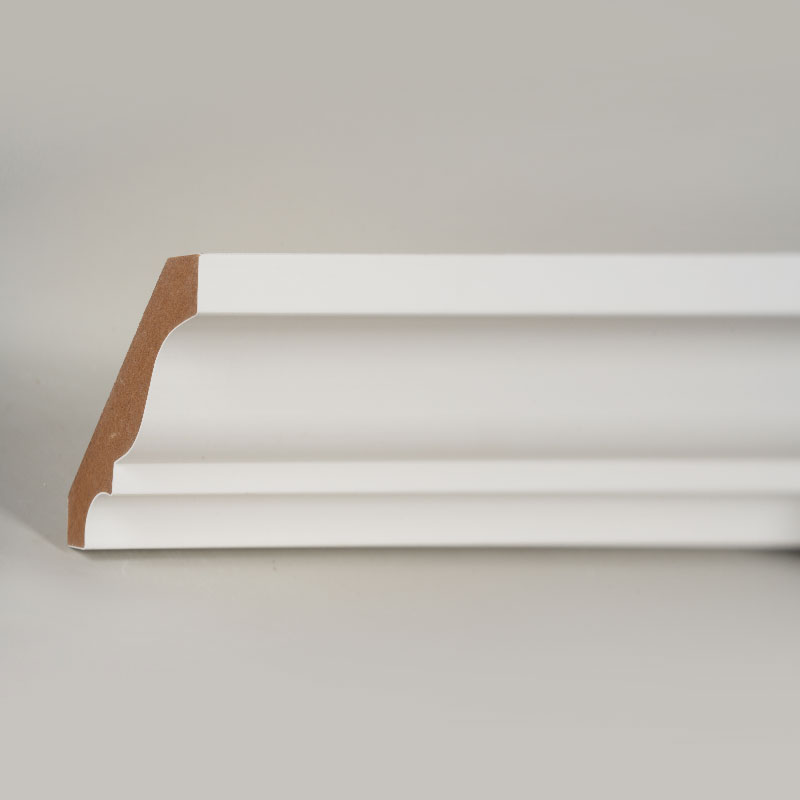MDF Crown Molding (Filler-Primed at Pearl White) 3/5' x 3 1/4'