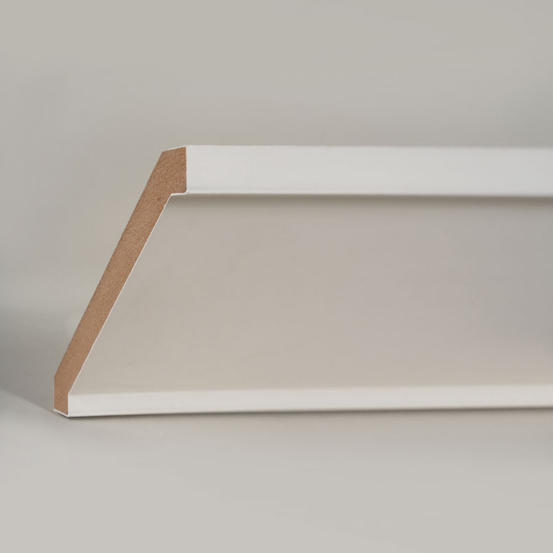 MDF Crown Molding (Filler-Primed at Pearl White) 3/5' x 4 1/4'