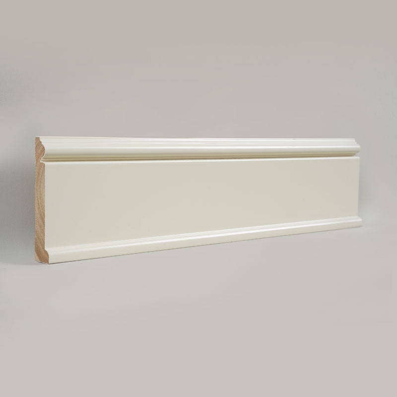 Pine Wood Skirting Board(Filler-Primed and Painted)- Puti 6/7' x 3 15/16'