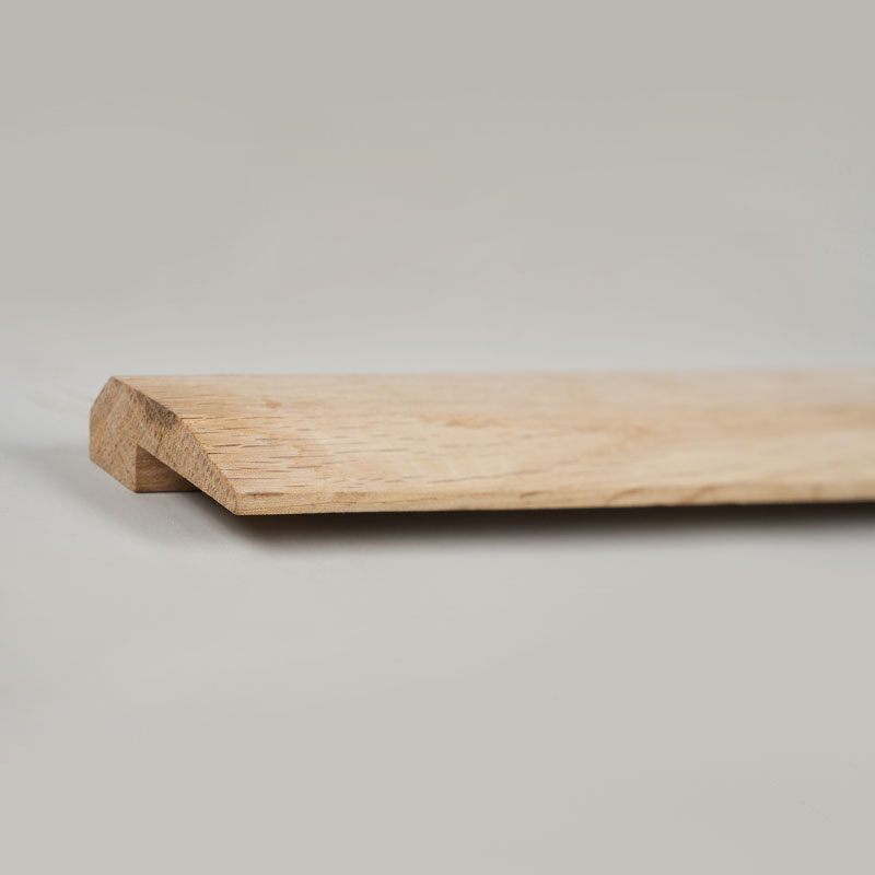 White Oak Whole Piece Logs L-Moulding (Paint na Hindi Natapos) - Oak Natural na Kulay 3/8