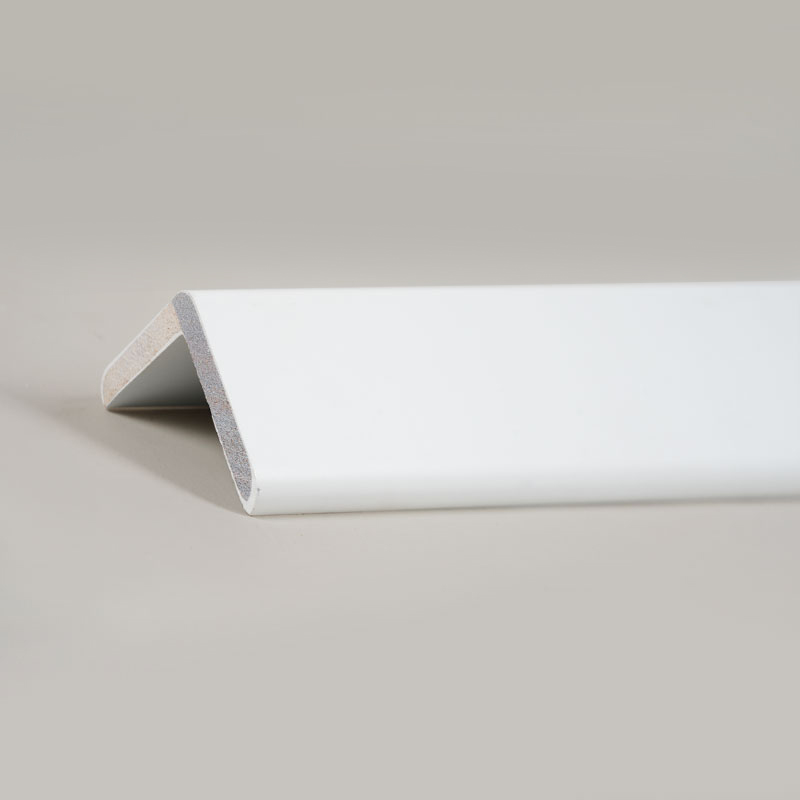 Solid Wood Right Angle (90°) Transition Strip(Filler-Primed+ Paint) - Puti 1 1/2' x 1 1/2'