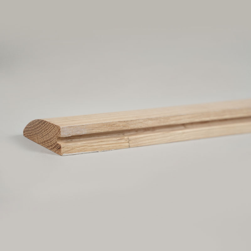 White Oak Whole Piece Logs Reducer (Hindi Natapos ang Pintura) - Natural na Kulay ng Oak 3/5'x1 31/32'