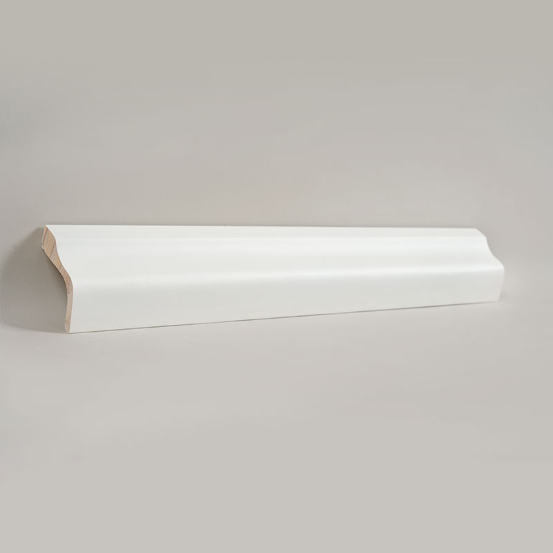 Pine Wood Skirting Board (Filler-Primed + Paint) - Puti 1 1/2'x2 1/6'