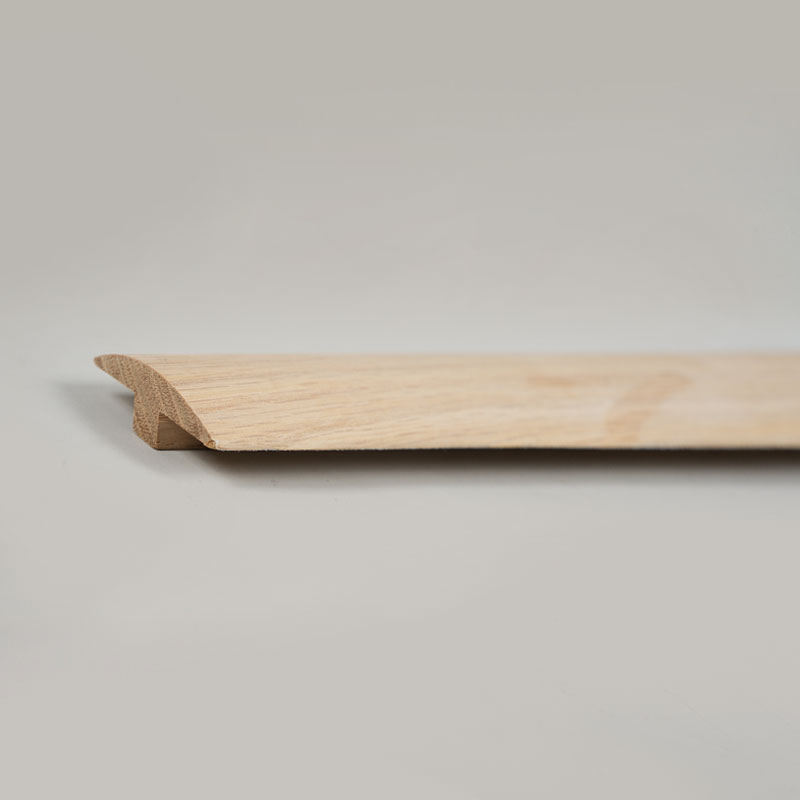White Oak Whole Piece Logs T-Moulding (Paint na Hindi Natapos) - Oak Natural na Kulay 9/32
