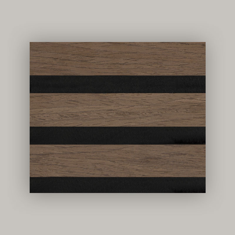 Grille Wall/Acoustic Wall Panel (Single-Sided Engineered Wood Veneer Wrapped) - Kulay ng Wood Grain 2400/2700mm x 600mm