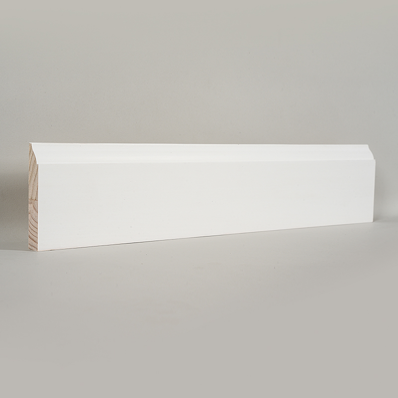 Pine Skirting Board (Filler-Primed at Pearl White) 3/5