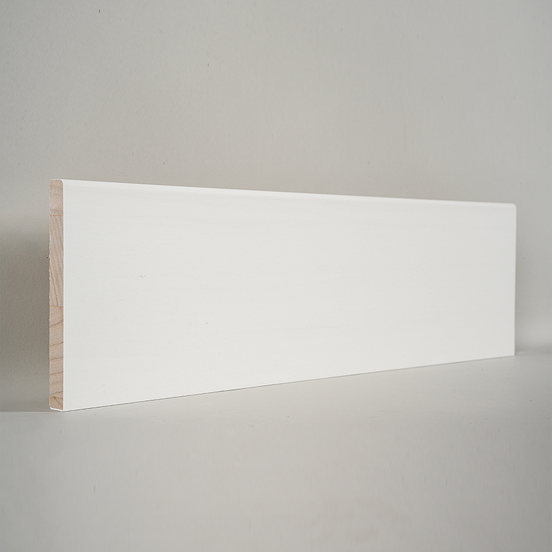 Pine Skirting Board (Filler-Primed at Pearl White) 1/2' x 4 1/2' Pine Skirting Board (Filler-Primed at Pearl White) 1/2' x 4 1/2'