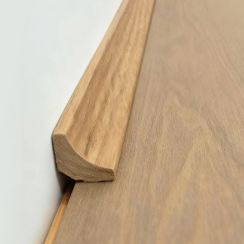 Solid Wood Inside Corner Moulding/Scotia Molding (Nababalot ng Red Oak Veneer + Paint) - Kulay ng Oak 7/8' x 7/8'