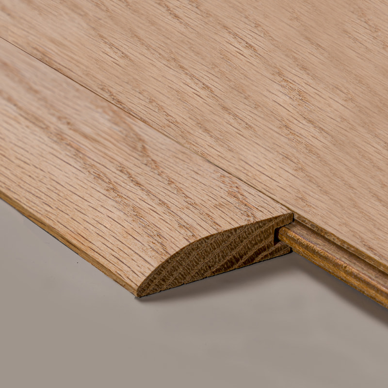 White Oak Whole Piece Logs Reducer (Hindi Natapos ang Pintura) - Natural na Kulay ng Oak 3/4'x1 31/32'