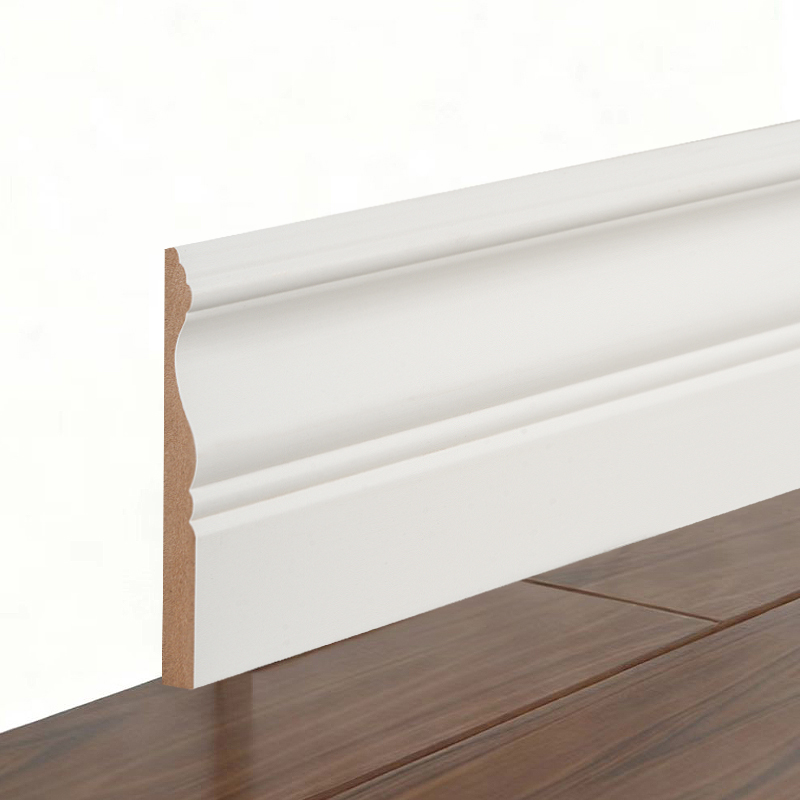 MDF Skirting Board (Filler-Primed at Pearl White)3/5' x 4'