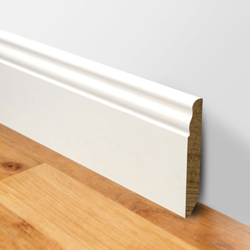 Solid Wood Skirting Board(Filler-Primed at Painted)-Puti 3/5' x 3 15/16'