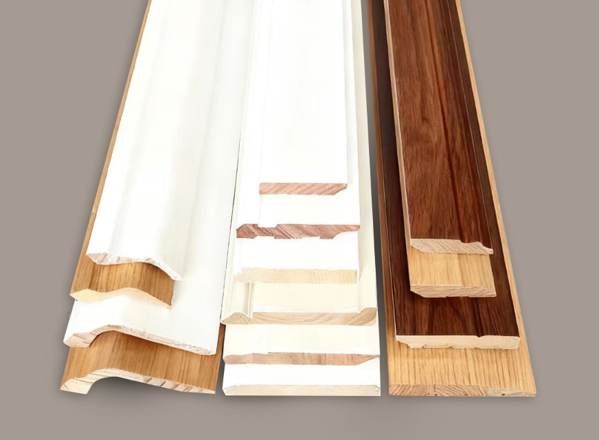 Pininturahan at walang pintura na Skirting Board/Baseboard